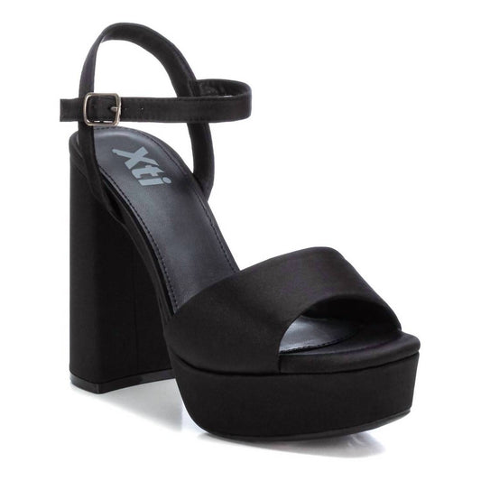Xti - WOMEN'S HEELED PLATFORM SANDALS