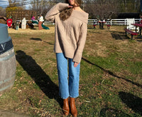 Le Lis - Cozy Cable Off Shoulder Sweater