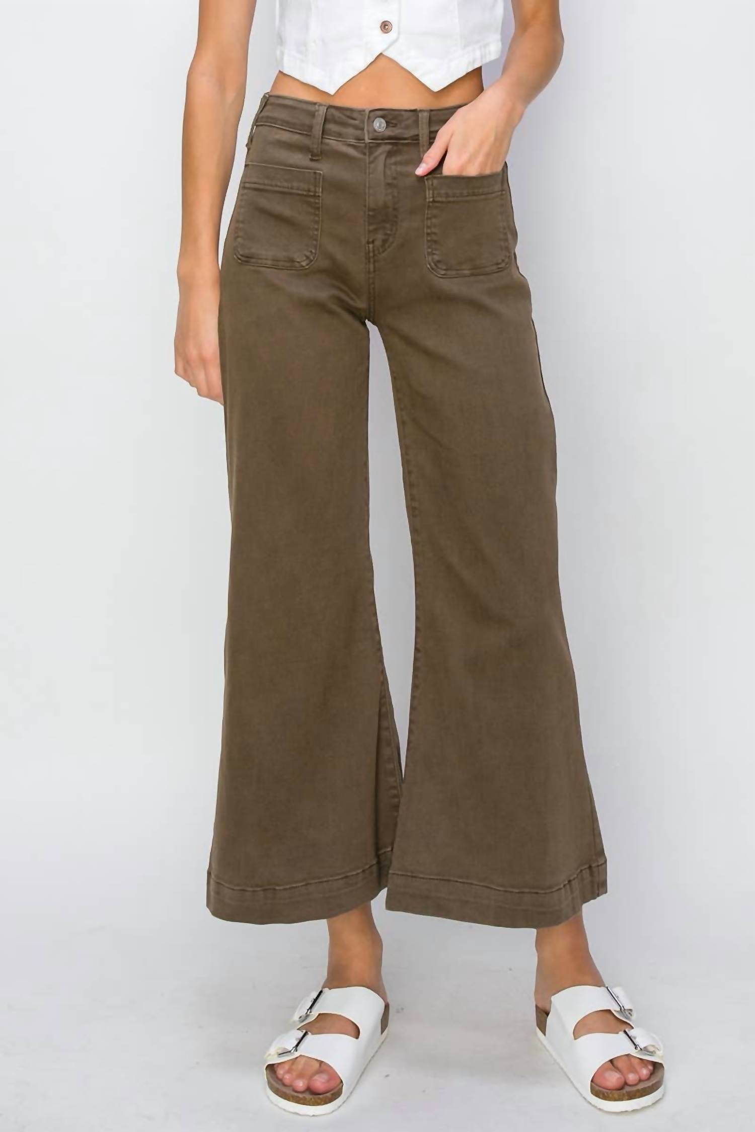 Artemis Vintage - Lawton High Rise Stretch Wide Leg Jeans