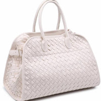 Urban Expressions - Women's Rhonda Woven Vegan Leather Tote Bag