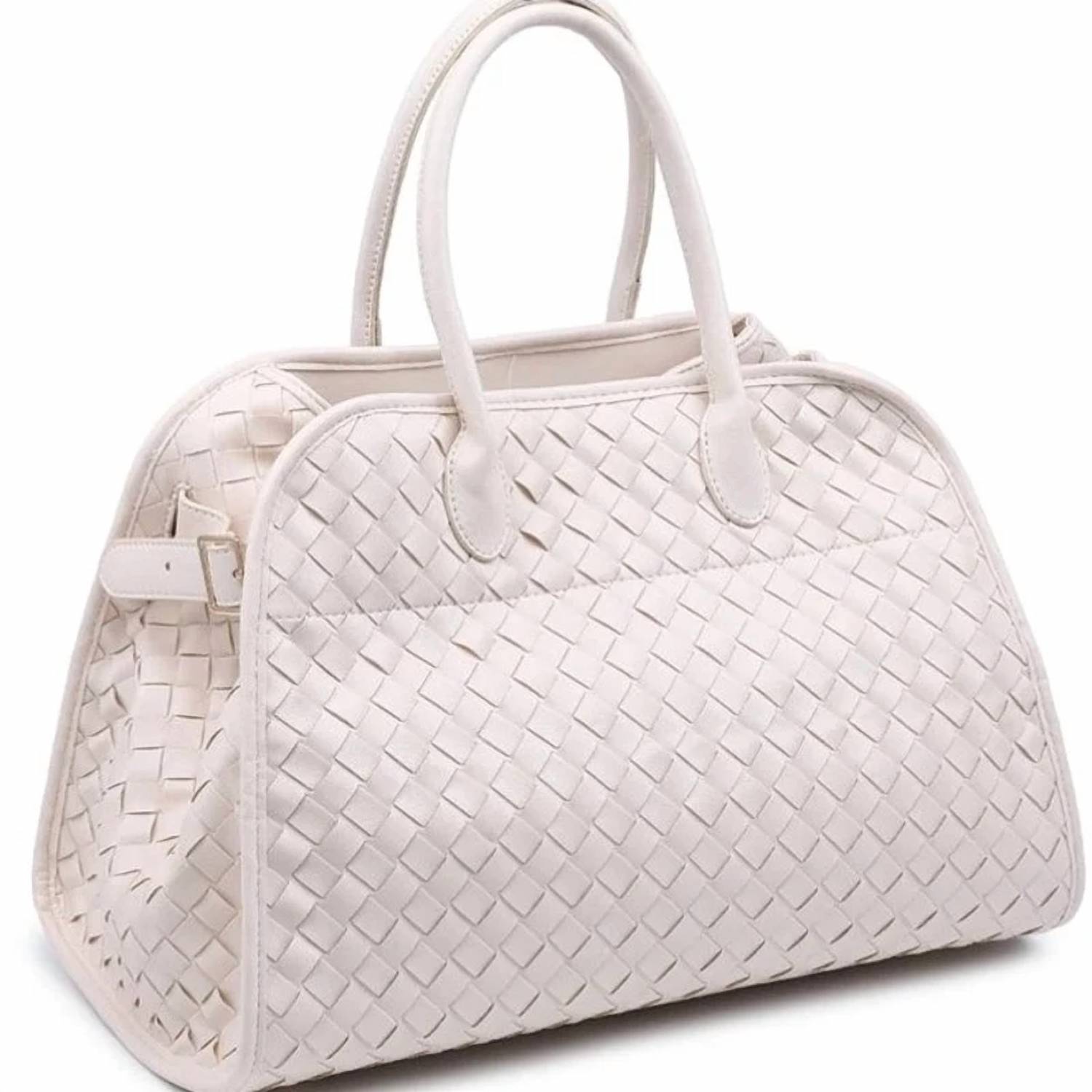 Urban Expressions - Women's Rhonda Woven Vegan Leather Tote Bag