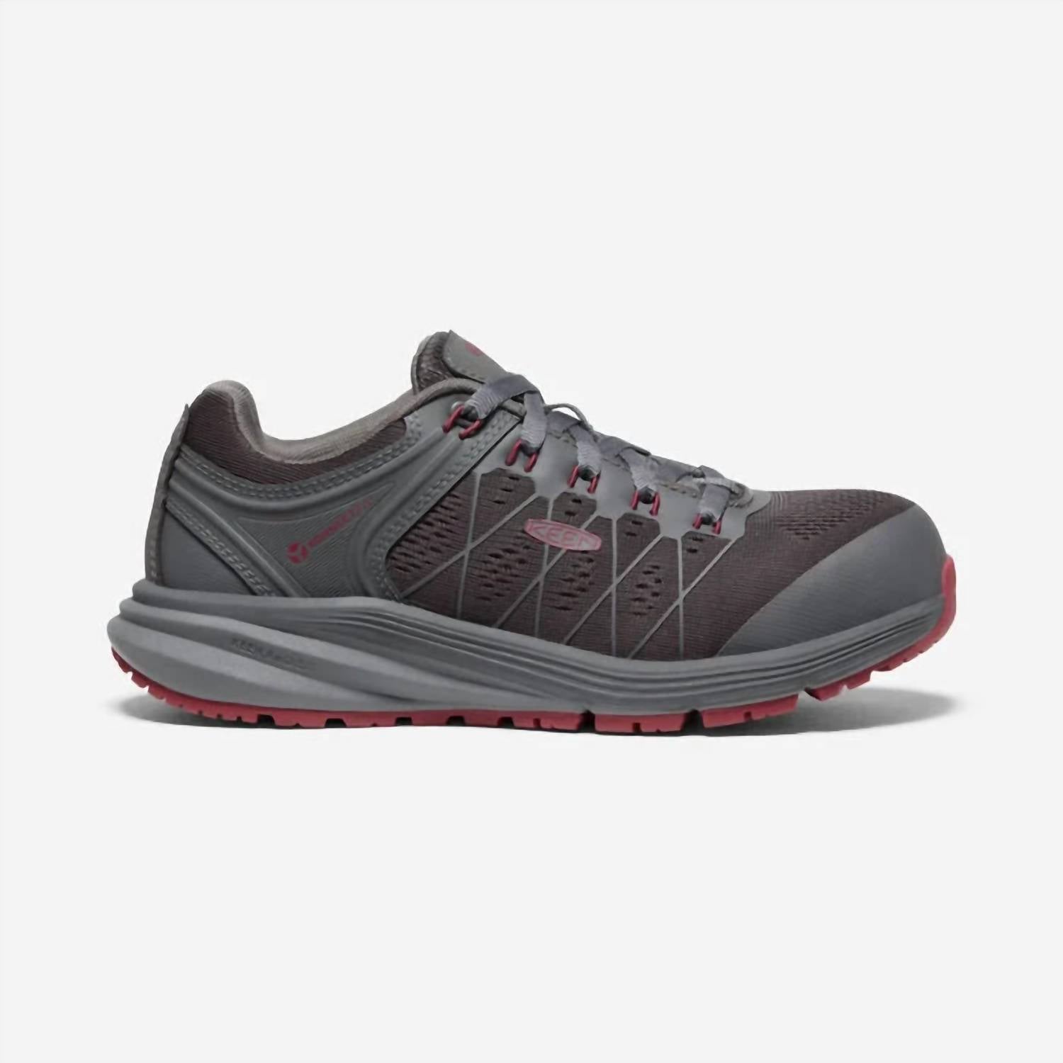 Keen Women's Vista Energy Carbon Fiber Toe Shoes in magnet rhubarb - women's sneaker