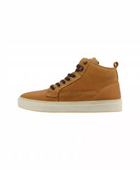 Leather High-Top Sneakers
