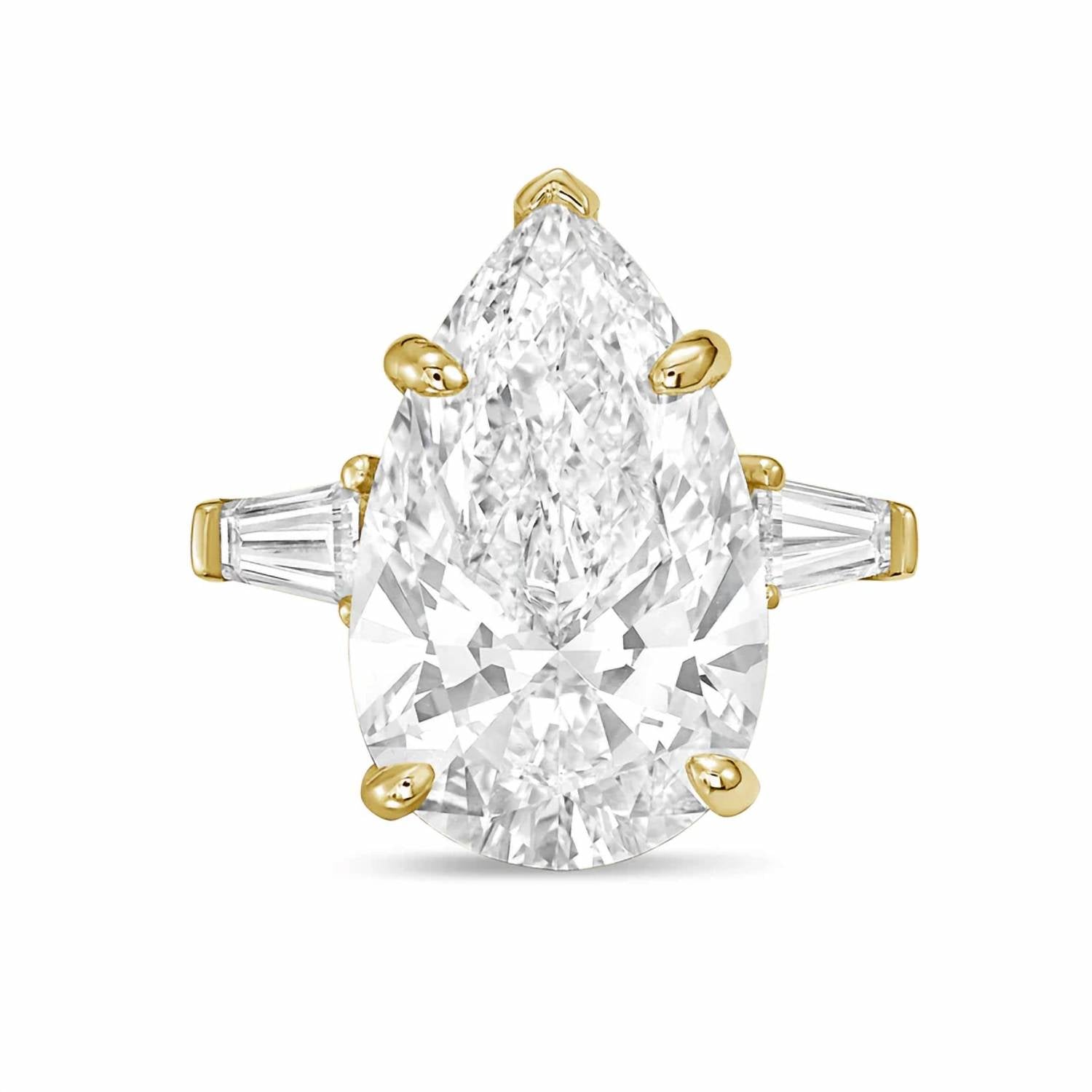 Diana M Jewels - Women's Pear Lab-Grown Diamond Ring (2.00 Ct) - Classic