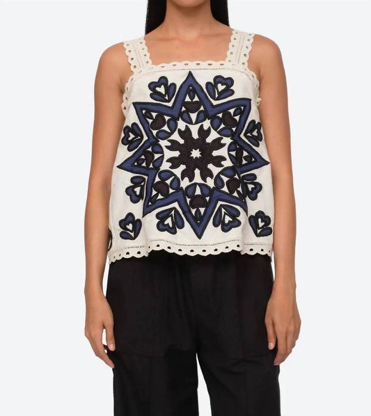 Sea - Kaia Kaleidoscope Applique Tank Top