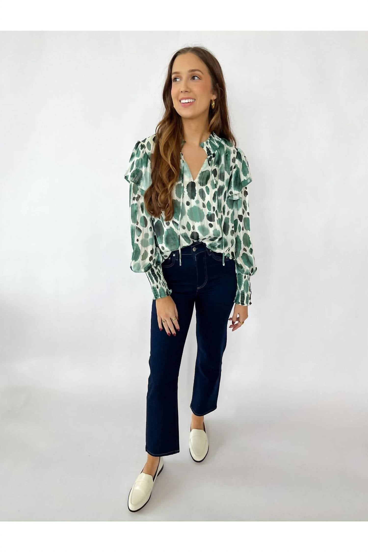 Joy Joy - V-neck Long Sleeve Top
