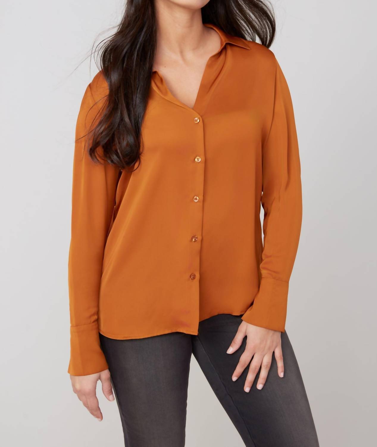 Renuar - Woven Button Down Blouse