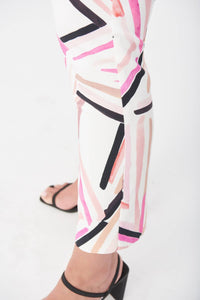 Joseph Ribkoff - Lydia Abstract Multi Color Stripe Pant