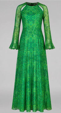 La Plage - Flare Sleeve Maxi Dress