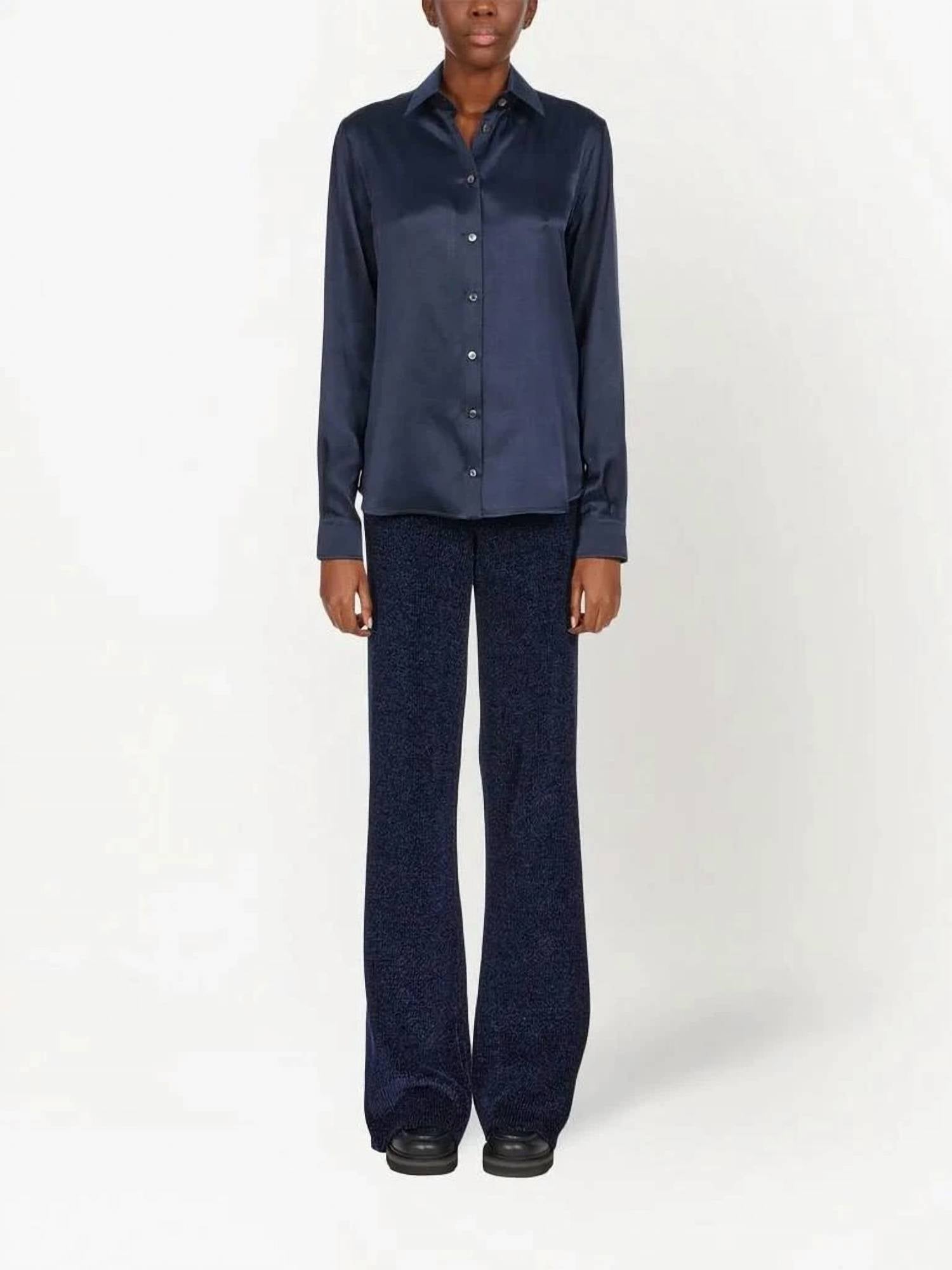 Salvatore Ferragamo - Satin Button Up Shirt