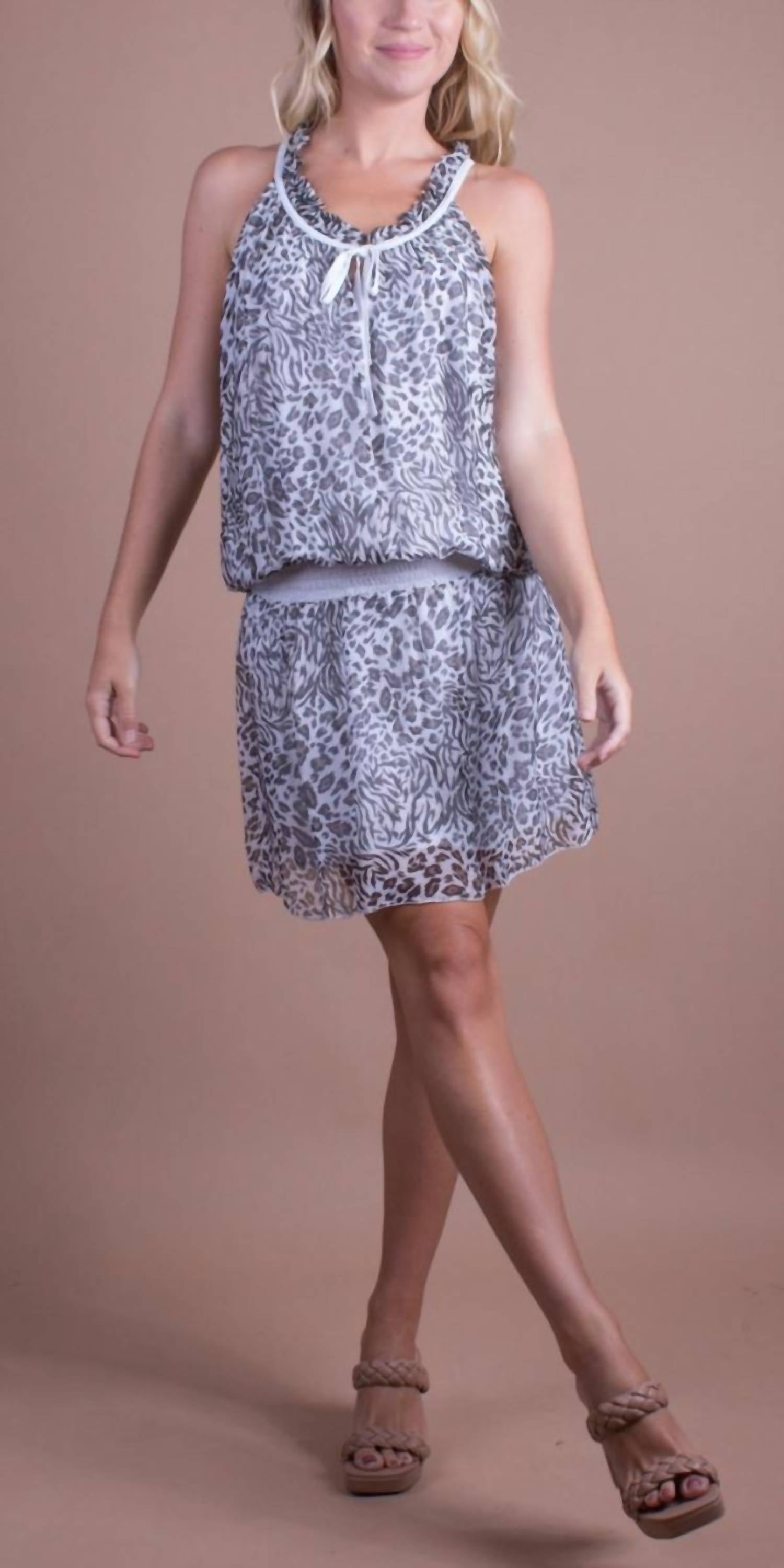 Gigi Moda - Mariola Safari Print Mini Dress