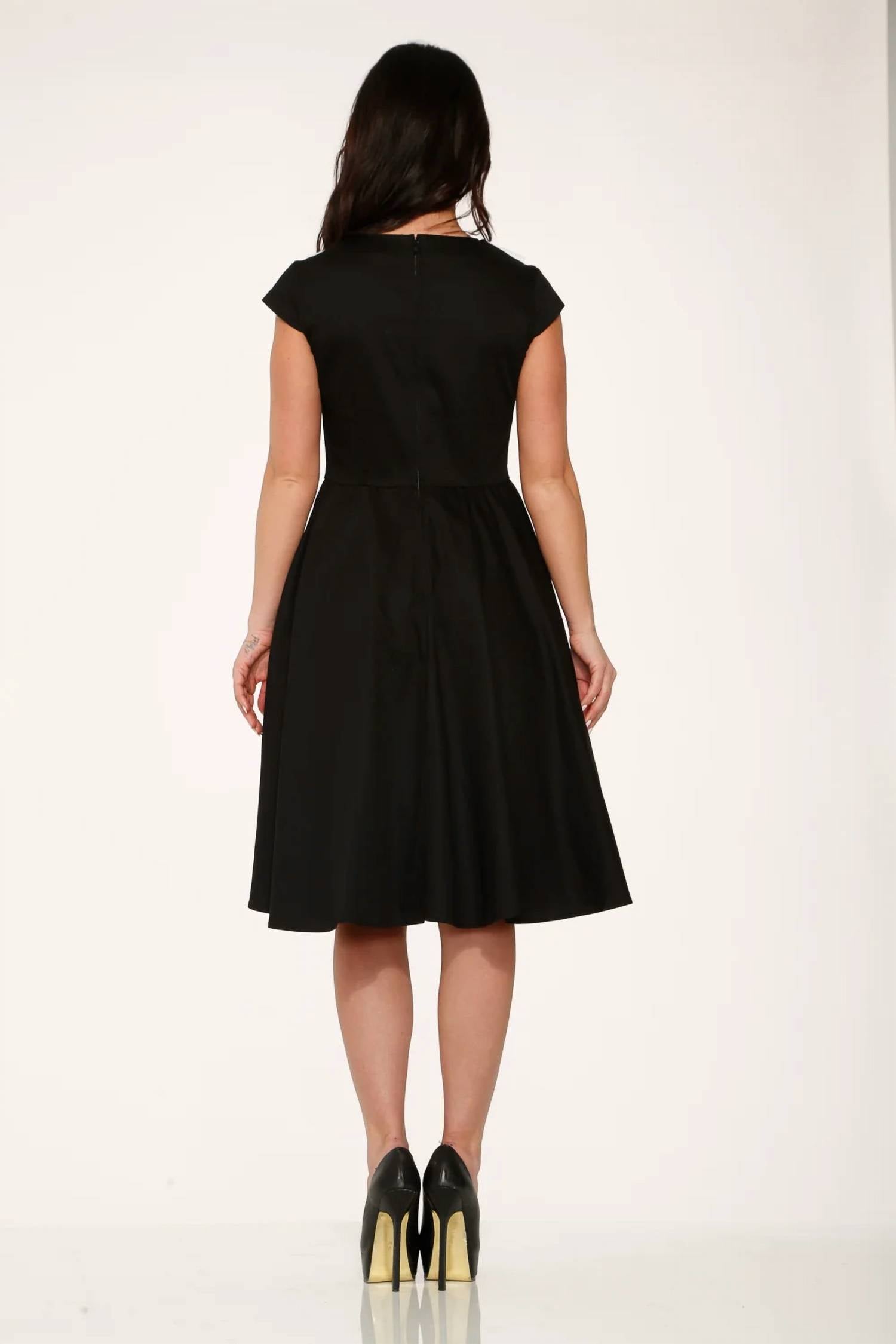 Orchid Bloom - Collar Swing Dress