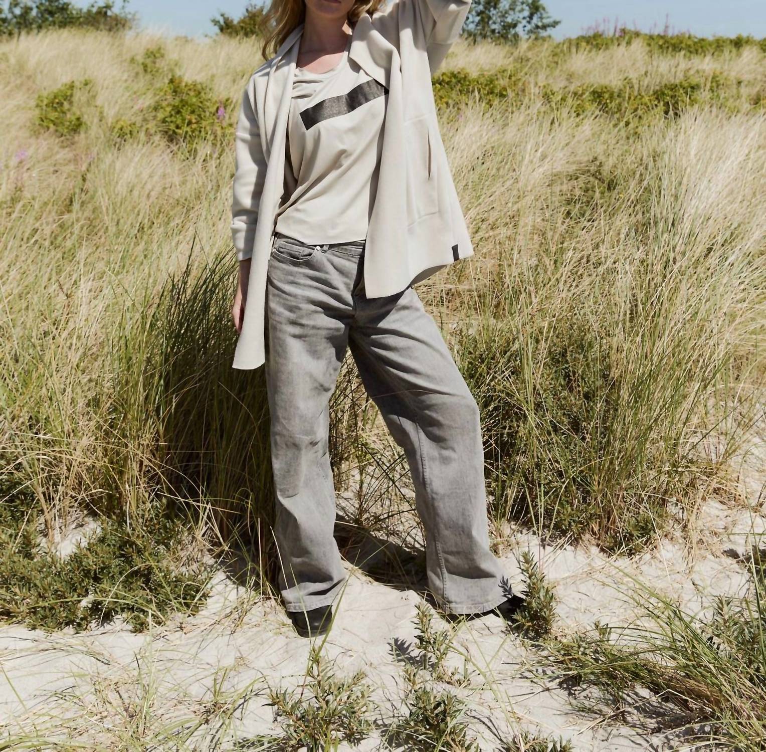 HENRIETTE STEFFENSEN Relaxed Cardigan in kit - women's cardigan - alternate view