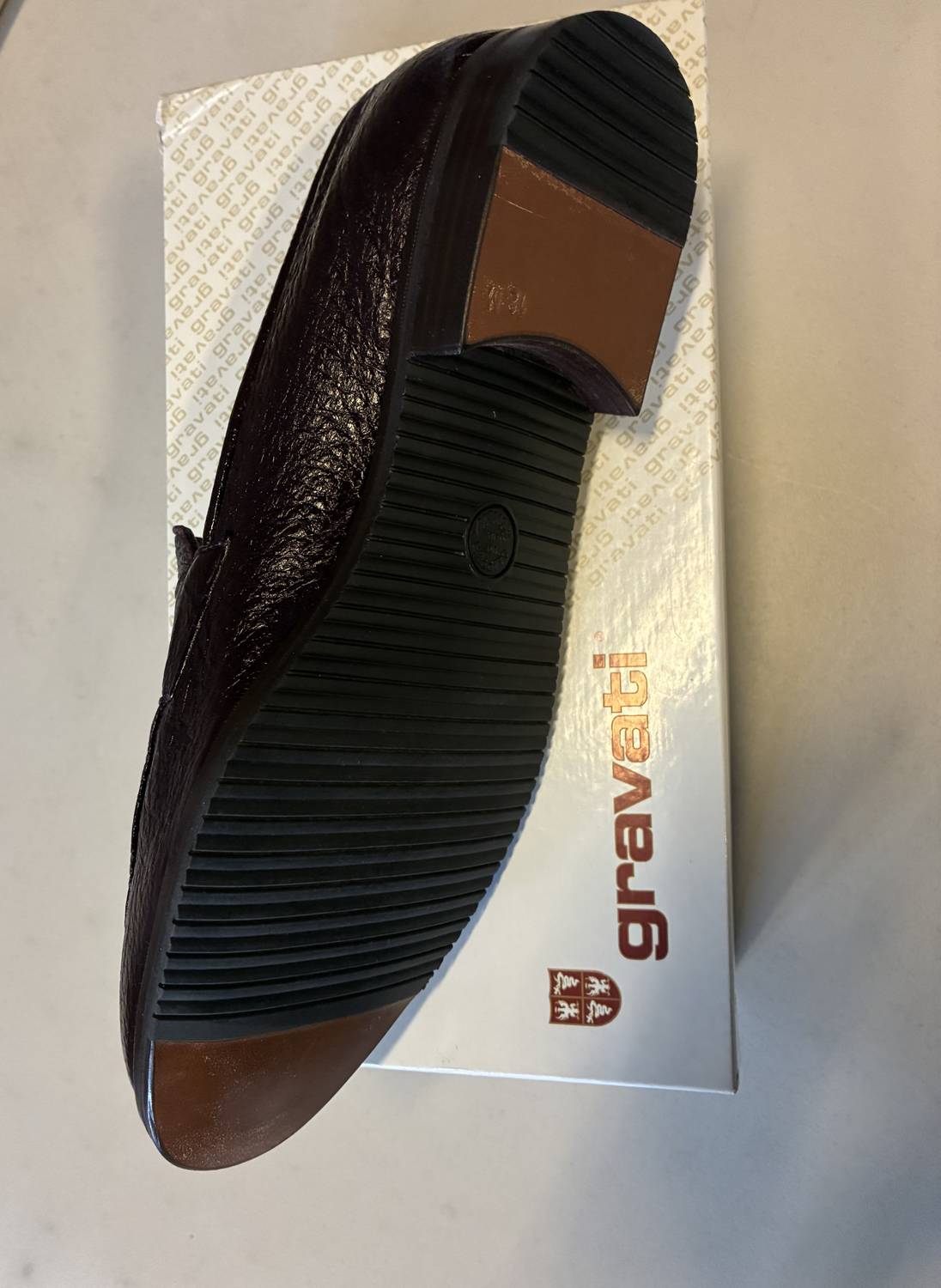 Gravati - Men's Peccary Pebbled Penny Loafer