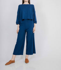 Corinne Collection Millie Top in sapphire - women's blouse