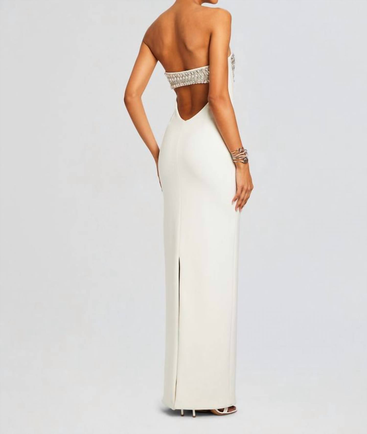 RETROFETE Swan Dress in white - women's dress - alternate view