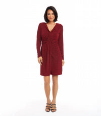 Karen Kane - Raelynn Twist Front Metallic Mini Dress