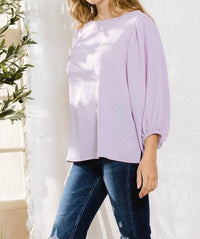 Oddi - Puff Sleeve Woven Top