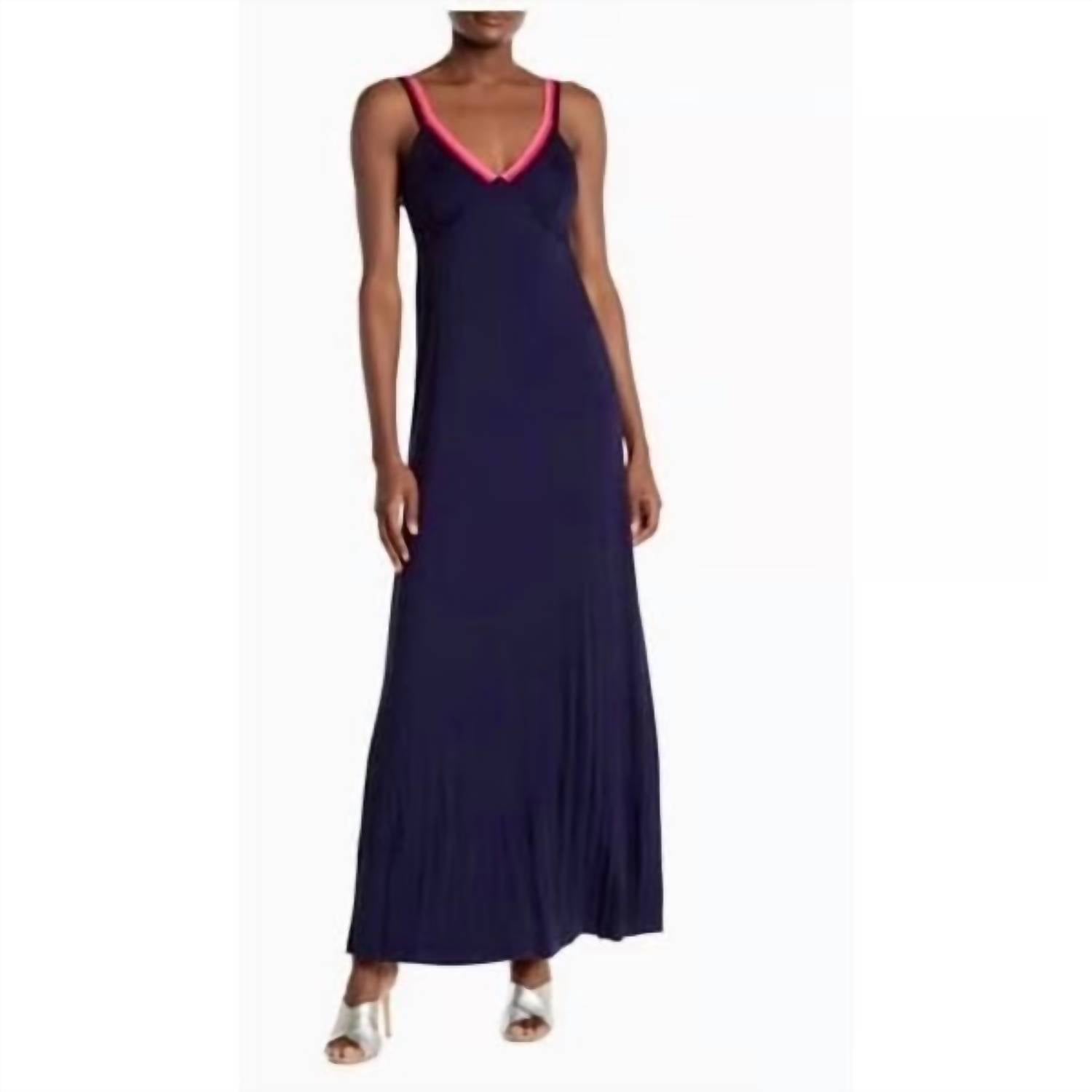 Trina Turk - V-Neck Maxi Rainbow Dress