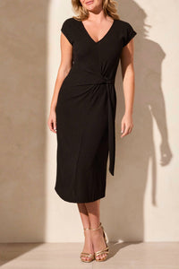 Tribal - Front Tie Midi Dress