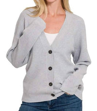 Zenana - Viscose Sweater Cardigan