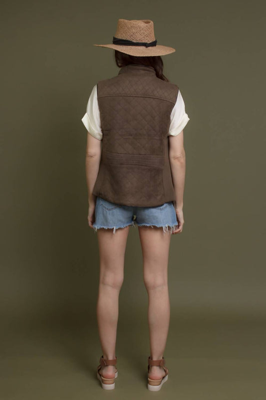Fate - Sahara Quilted Pattern Vest