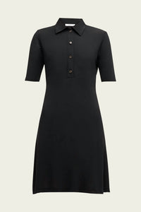 Vince - Elbow-sleeve Polo Dress