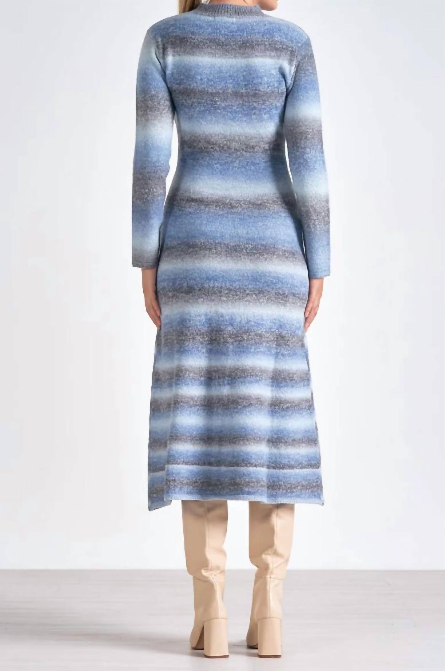 Elan - Long Sleeve Crew Dress