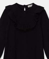 KIDS CAROL KNIT RUFFLE DRESS