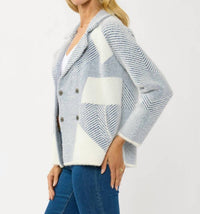 Lovestitch - Luna Sutton Double-breasted Sweater Jacket