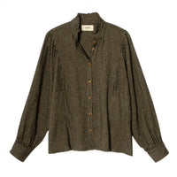 XIRENA Women's Serafina Shirt in phantom stripe - women's shirt - alternate view