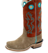 Old West - Kids' Suede Cutter Toe Boots