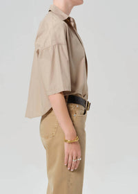 Citizens Of Humanity - Frances Cropped Cape Button Up Shirt