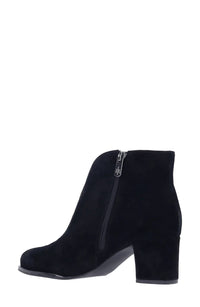 L'amour Des Pieds Women's Phinn Suede Boots in black - women's shoe - detail view