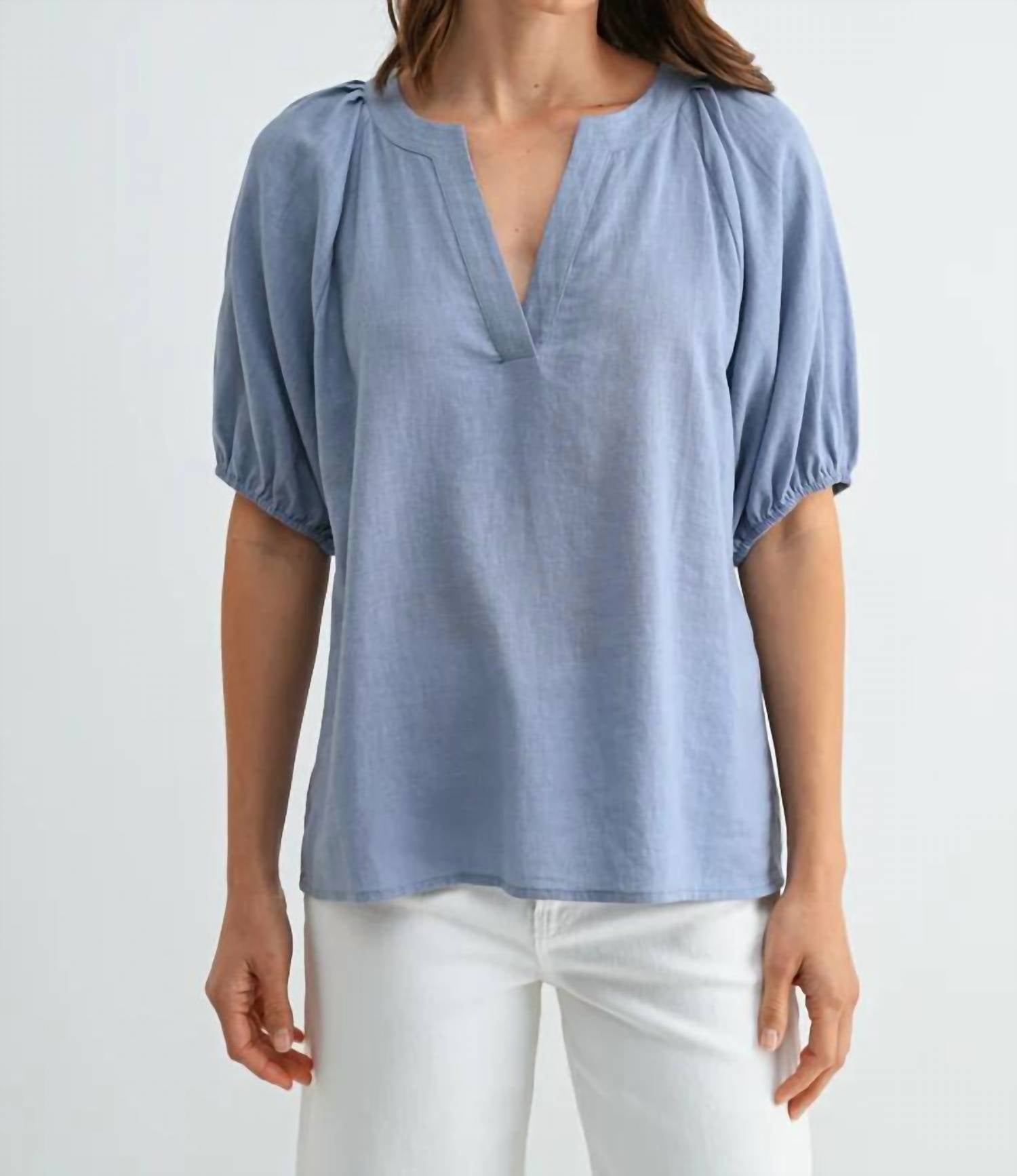 Fun 2 Fun - Pleated Raglan Top