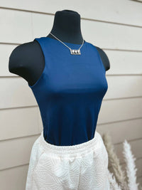 She + Sky - Women's Sleeveless Crewneck Bodysuit