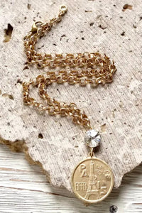 Vb & Co. - Women's Paris French Coin Necklace