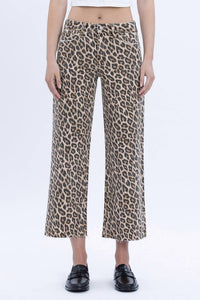 Loveret - Wild Leo High Rise Crop Wide Leg Jeans