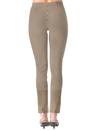GRETCHEN SCOTT Checkmate Gripeless Pull On Pant in black khaki - women's pants - alternate view