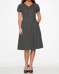 Orchid Bloom - Dolly Dotty Swing Dress