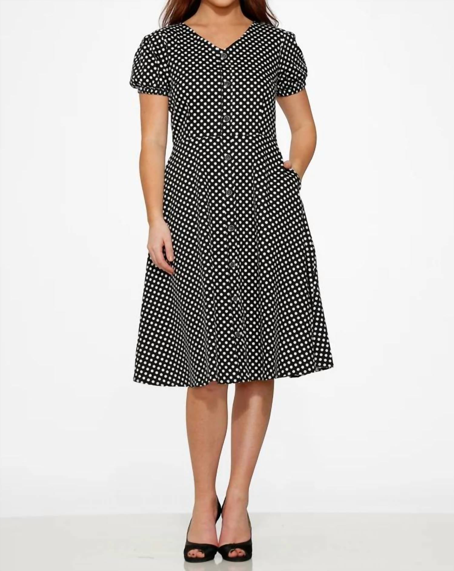 Orchid Bloom - Dolly Dotty Swing Dress