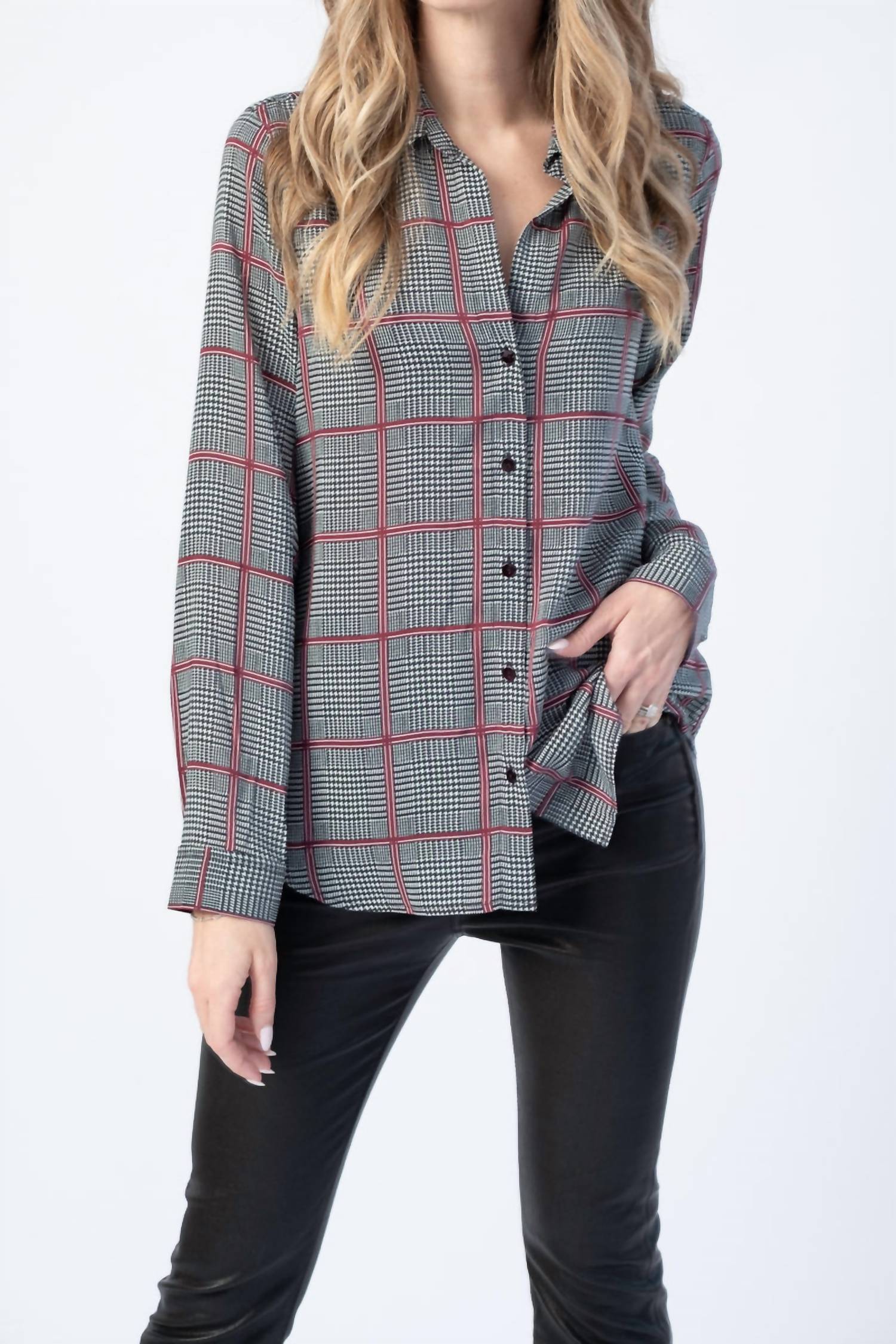 L'Agence - Nina Long Sleeve Blouse