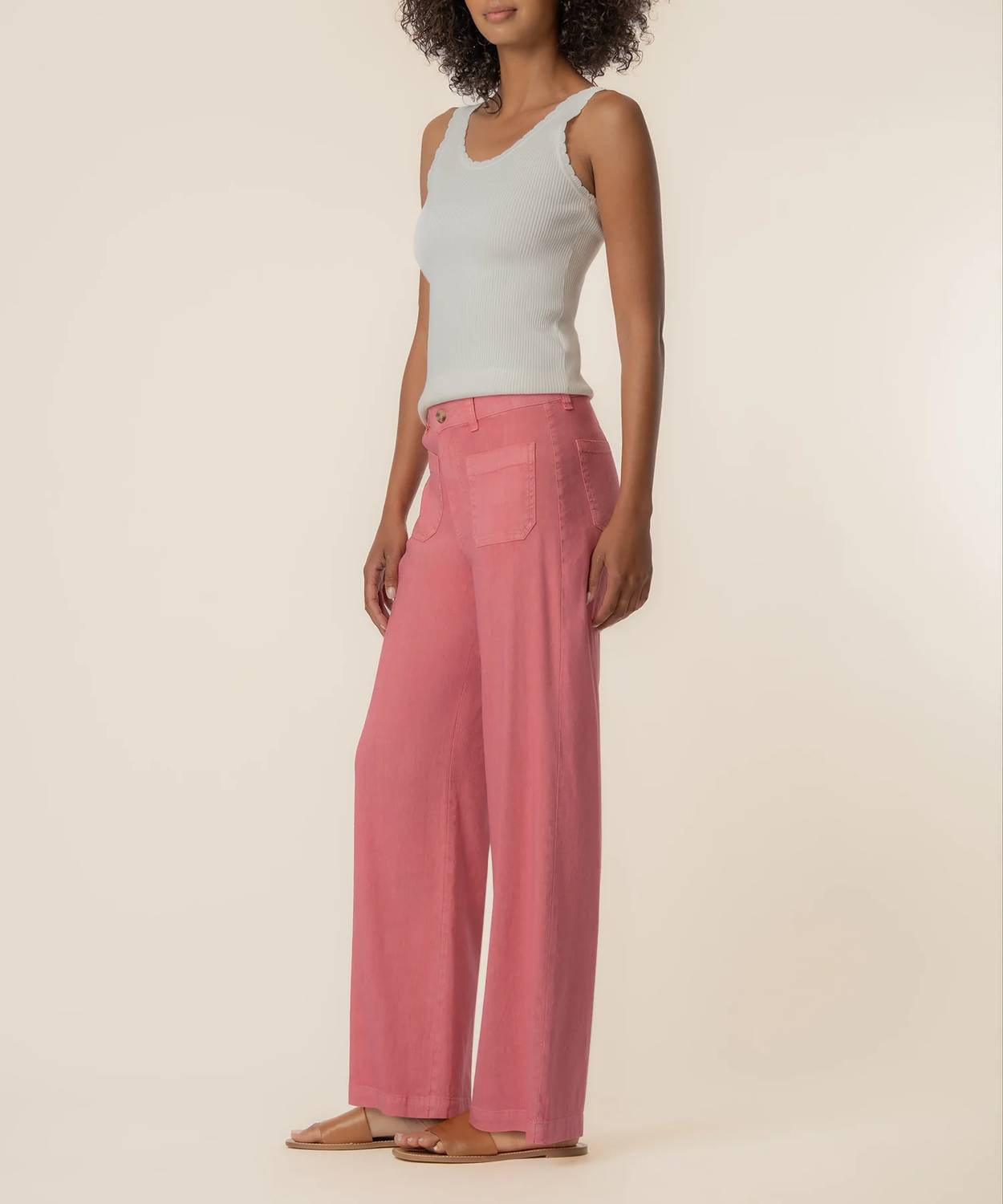 Kut From The Kloth - Meg Linen High Rise Wide Leg