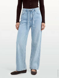 Suncoo - Rabi Tencil Denim Wide Leg Pant