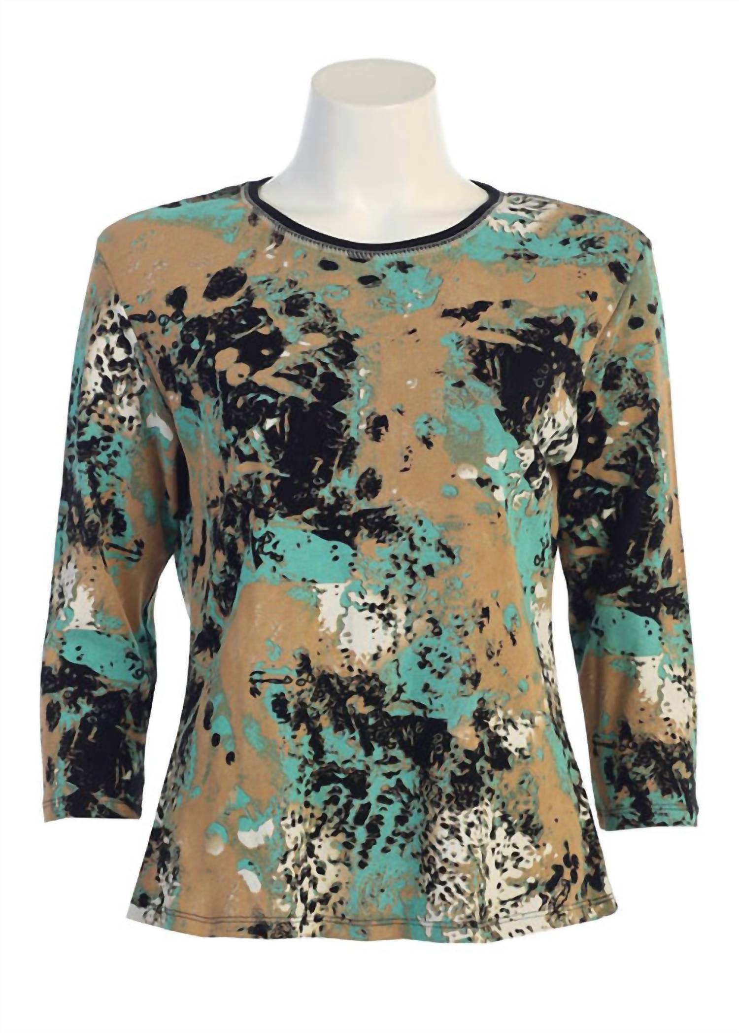 Jess & Jane - Women's Leopard Dots Cotton Top