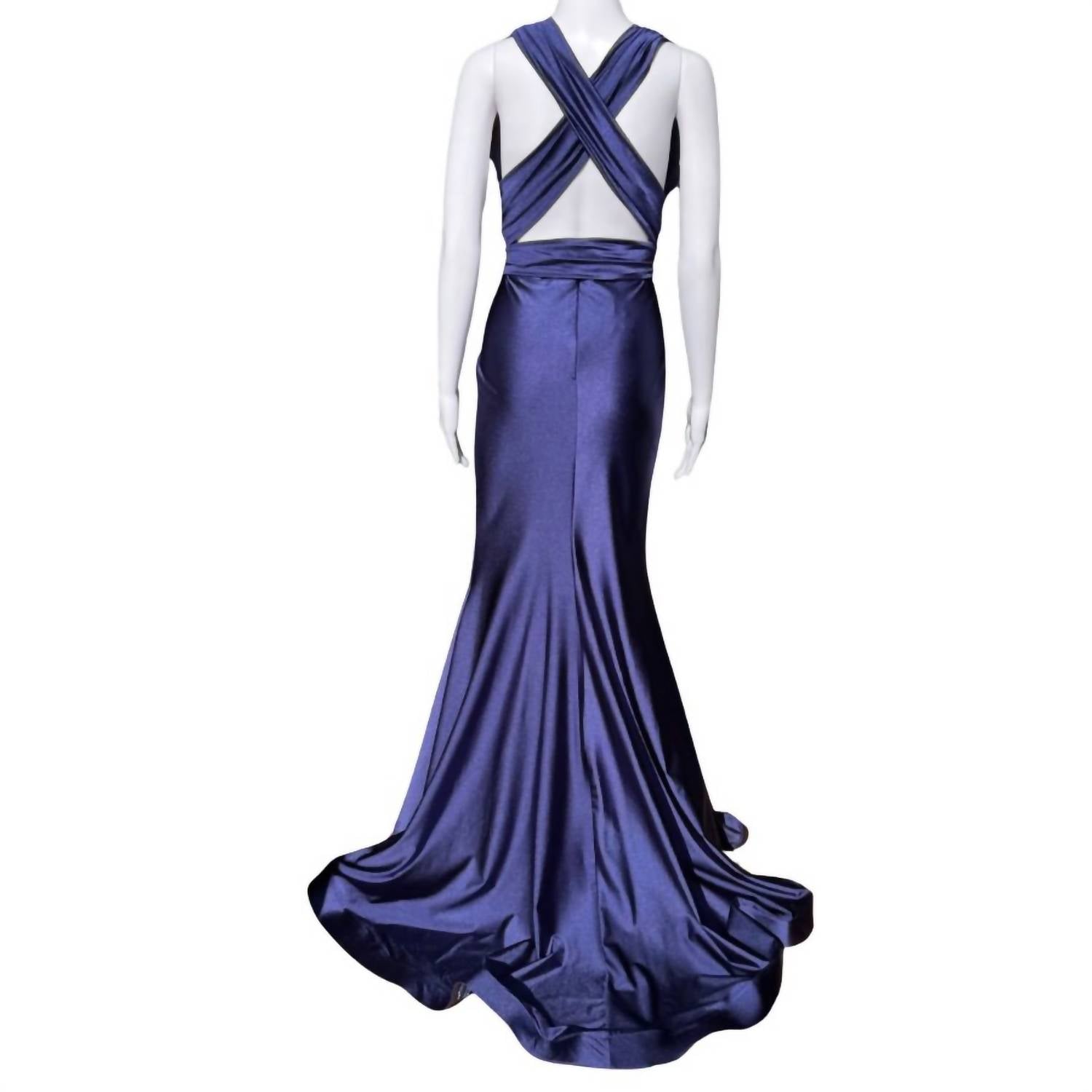 Jessica Angel - Women's Cross Back Maxi Gown