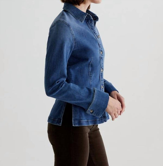 Ag Jeans - Cheryl Long Sleeve Fitted Denim Shirt