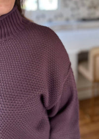 Double Zero Perfection Sweater And Skirt Set in purple - women's skirt - view 4