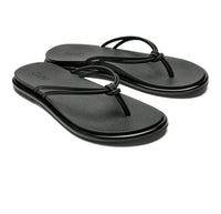 OluKai Women’s Aka Beach Sandals in black 1 - women's shoe