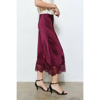 Ina Fashion - Lace Hem Midi Skirt